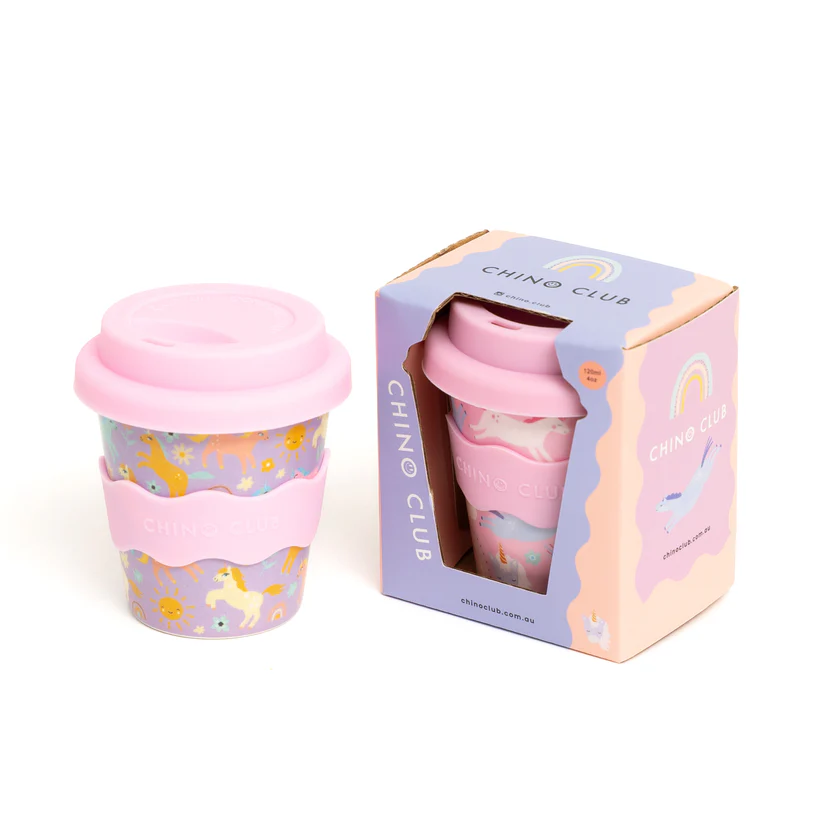 CHINO CLUB - BAMBOO BABY CHINO CUP | 4 OZ | PURPLE UNICORN