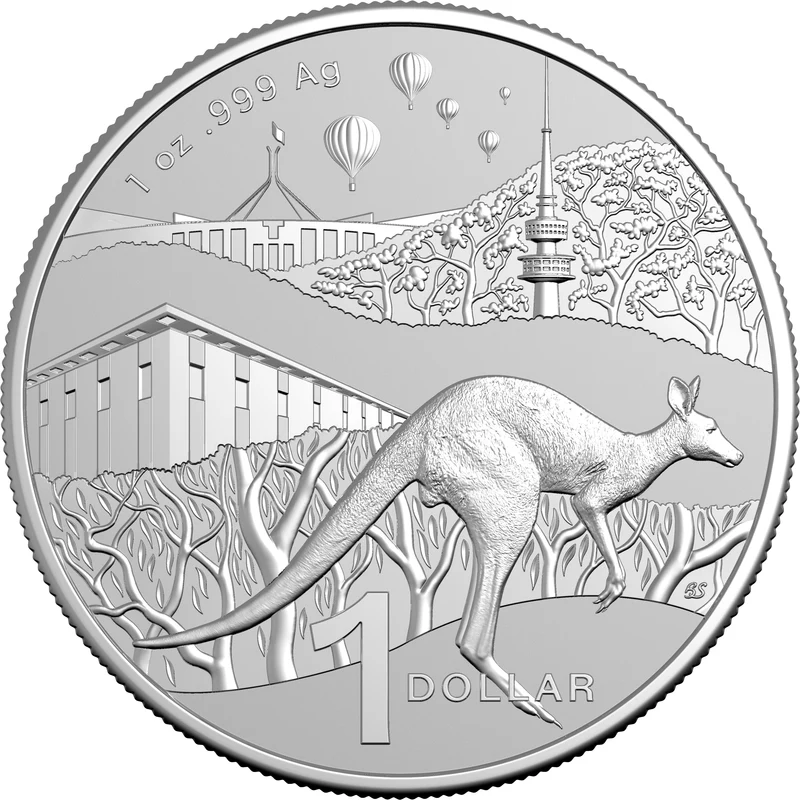 ROYAL AUSTRALIAN MINT - 2025 $1 1OZ FINE SILVER FROSTED UNCIRC. COIN | KANGAROO SERIES