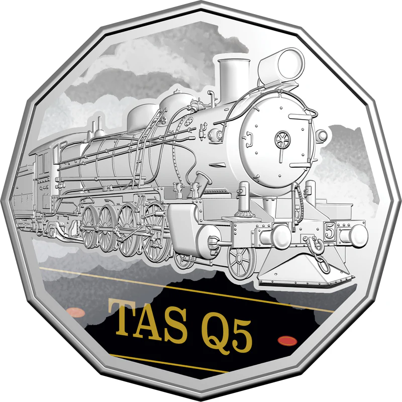 ROYAL AUSTRALIAN MINT - STEAM GIANTS 2025 50C UNCIRCULATED SEVEN-COIN COLLECTION