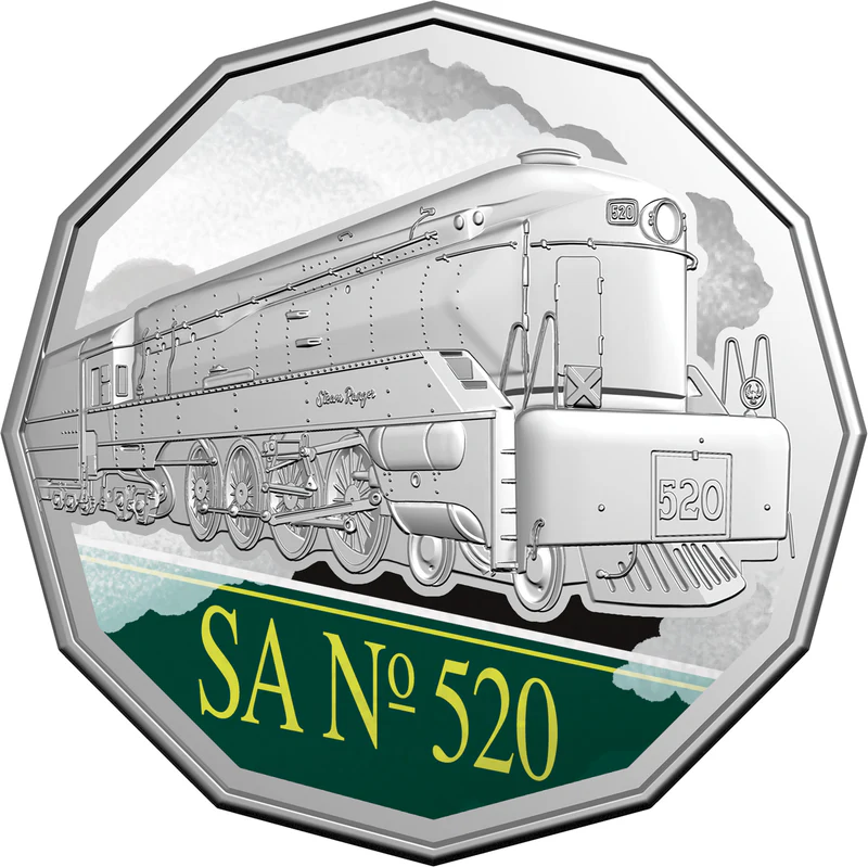 ROYAL AUSTRALIAN MINT - STEAM GIANTS 2025 50C UNCIRCULATED SEVEN-COIN COLLECTION