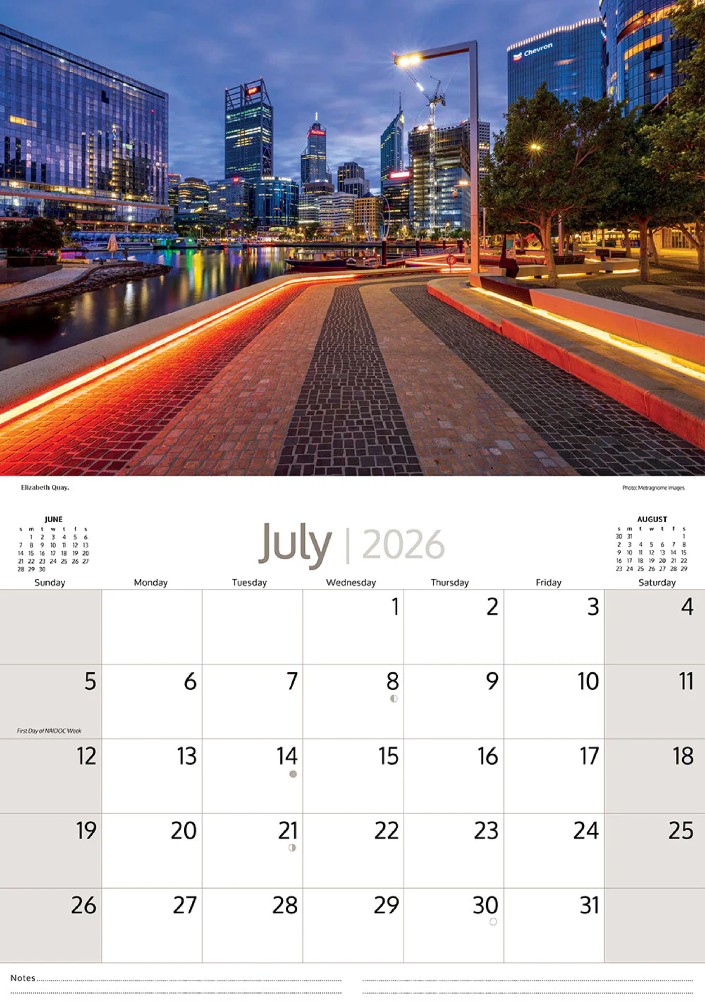 ARTIQUE - 2026 WALL CALENDAR | AROUND PERTH