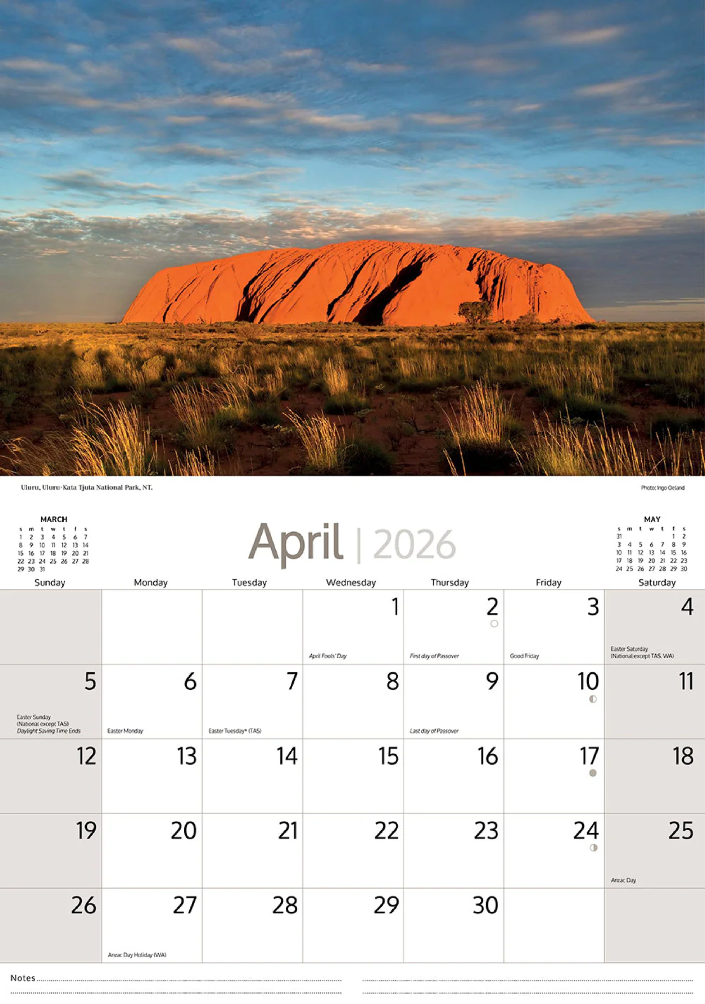 ARTIQUE - 2026 WALL CALENDAR | AUSTRALIAN ICONS