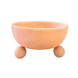 MADRAS LINK - ARIES PINK ROUND FOOTED BOWL | HANDMADE RESIN