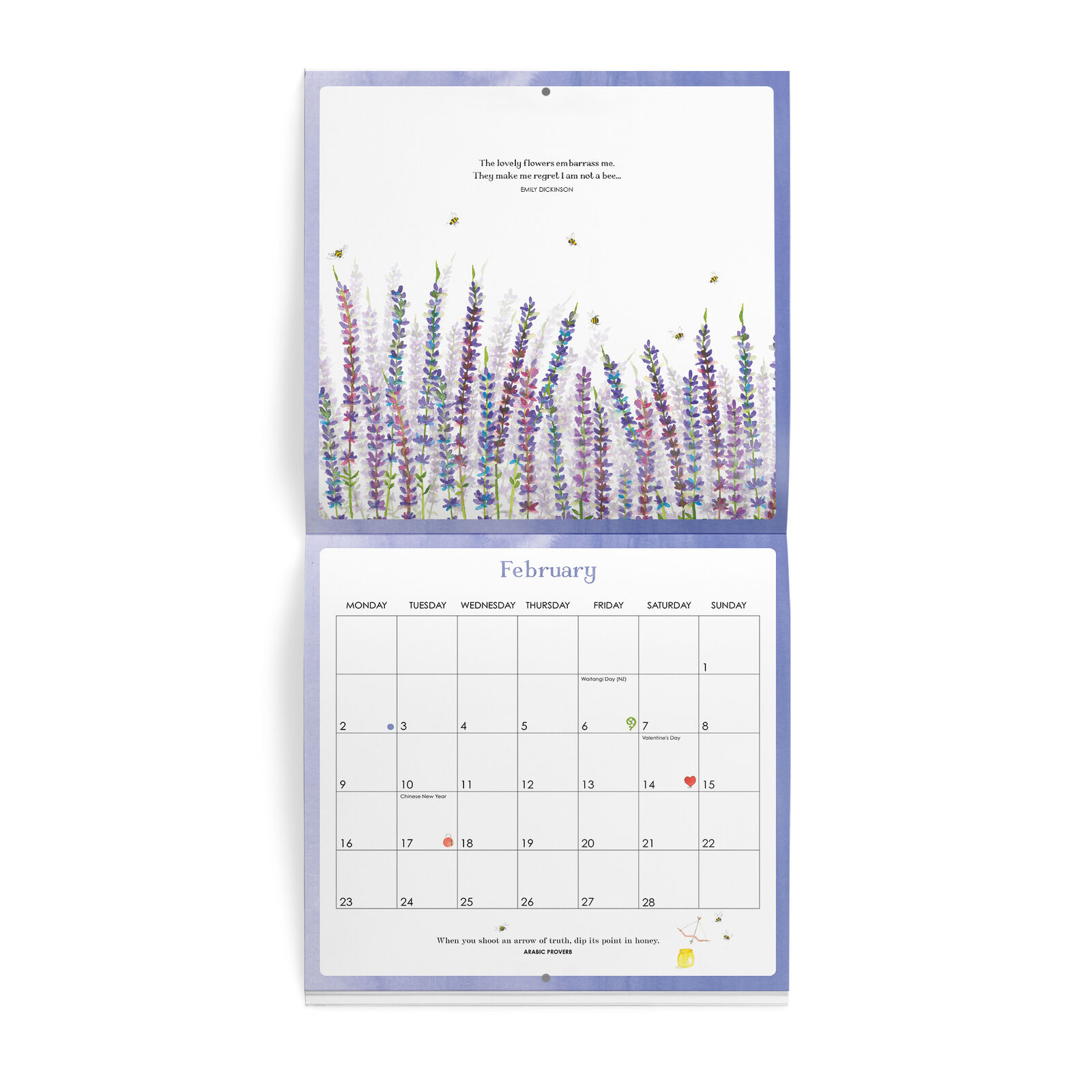 AFFIRMATIONS - 2026 BEE WALL CALENDAR