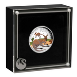 THE PERTH MINT - AUSTRALIAN KANGAROO 2025 1OZ SILVER PROOF COLOURED HIGH RELIEF COIN