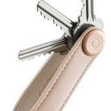 ORBITKEY - KEY ORGANISER | LEATHER | BLUSH WITH BLUSH STITCHING