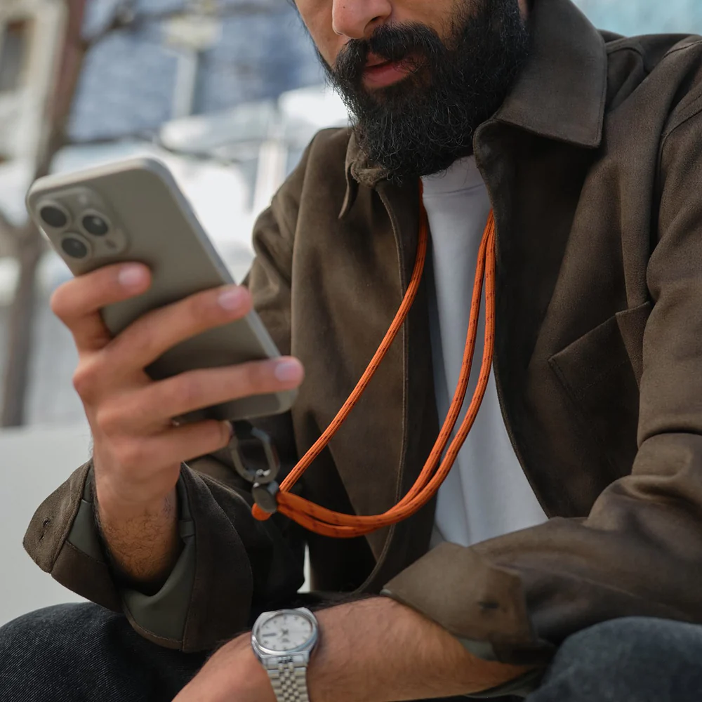 ORBITKEY - CROSSBODY PHONE STRAP | TERRACOTTA