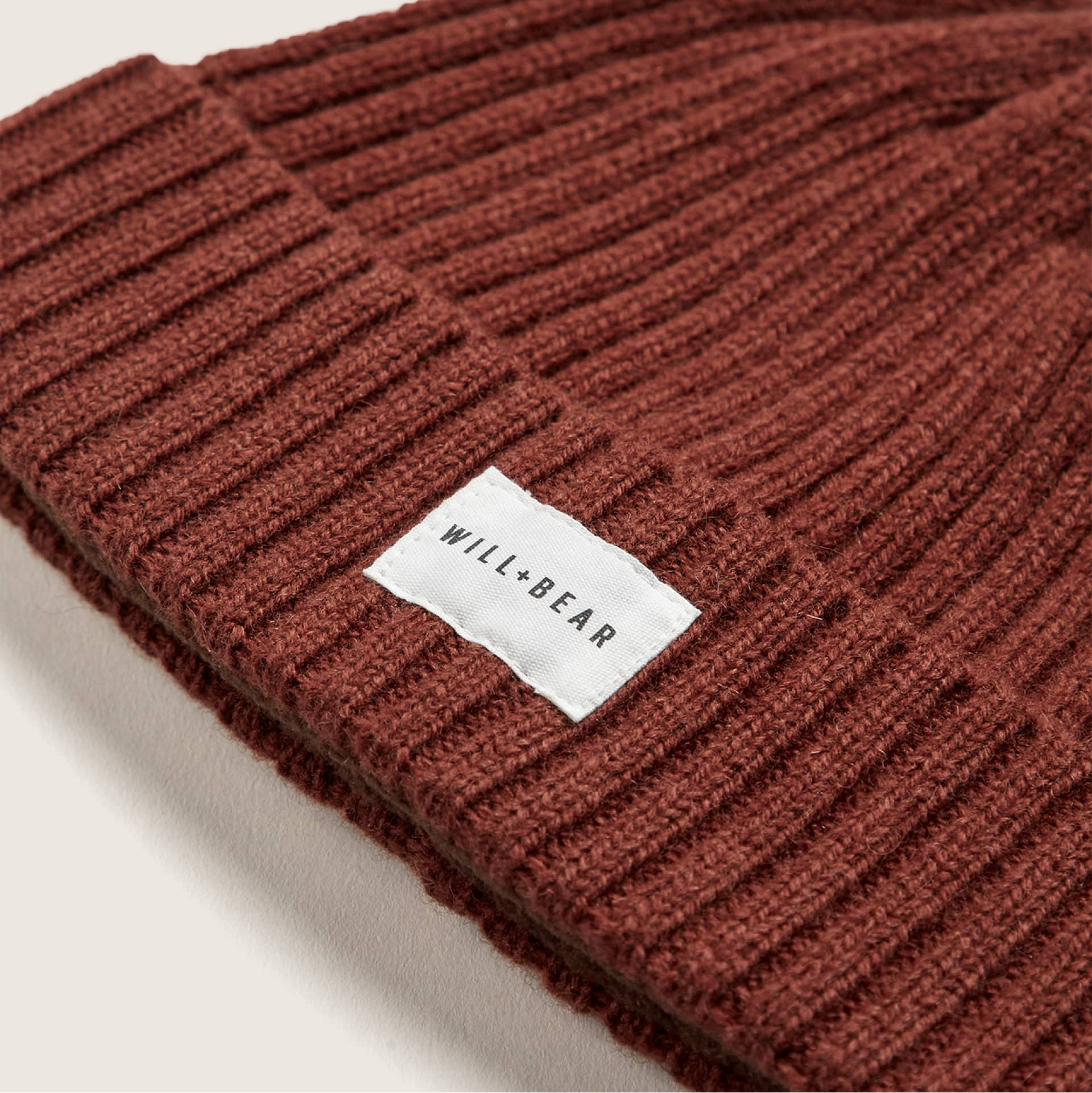 WILL + BEAR - LEVI COPPER | BURNT RED WOOL BEANIE