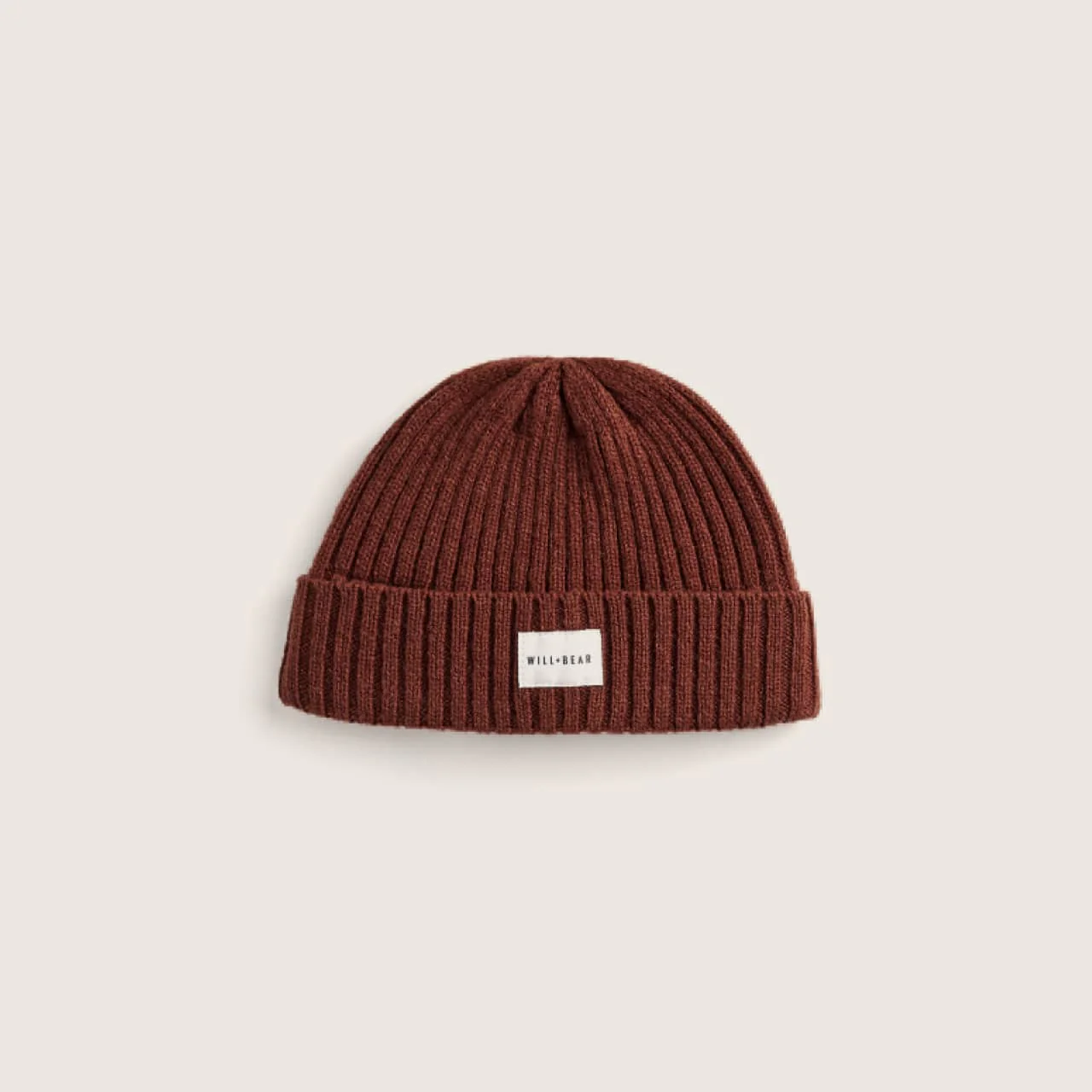 WILL + BEAR - LEVI COPPER | BURNT RED WOOL BEANIE