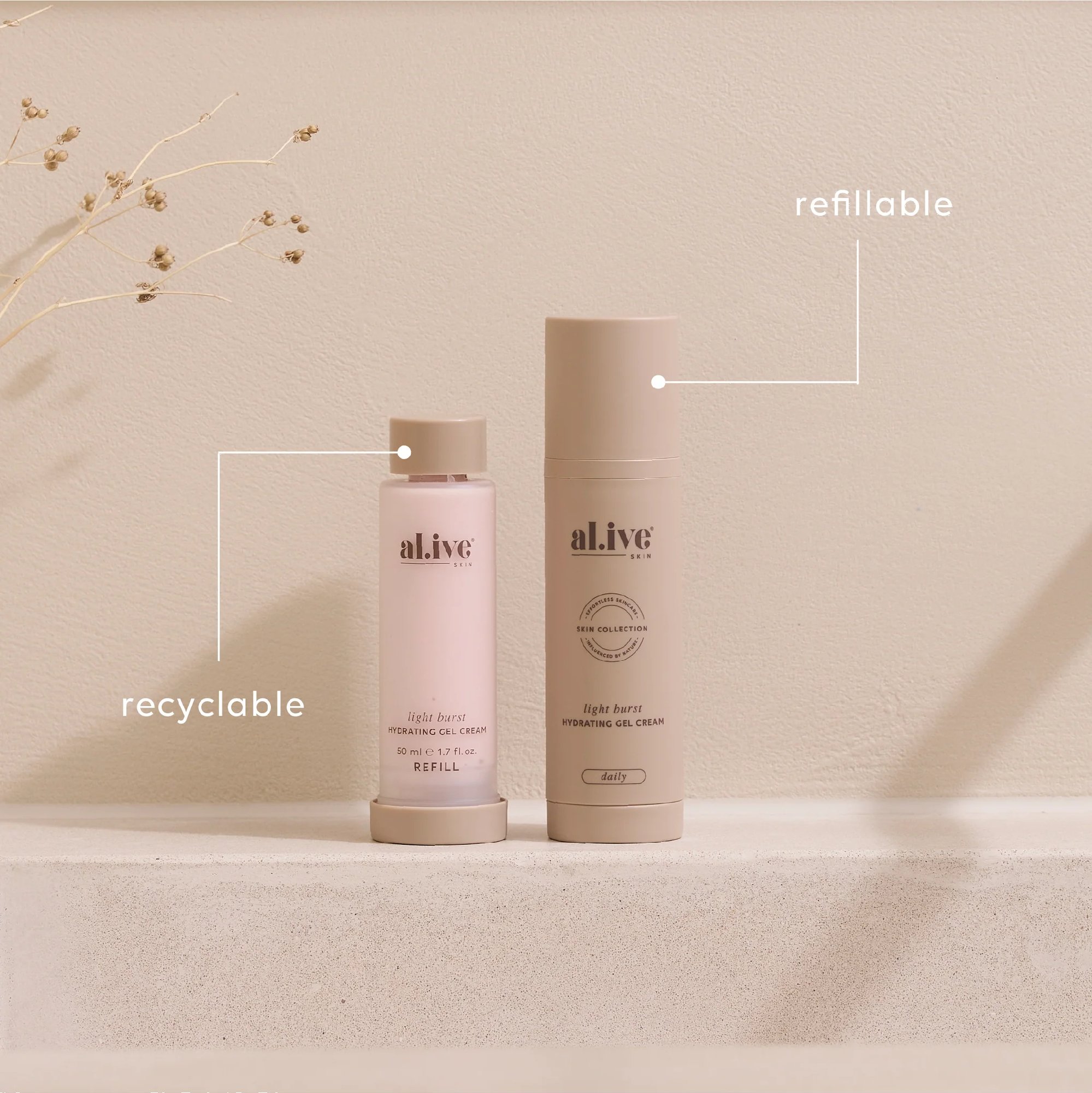 ALI.VE BODY - LIGHT BURST | HYDRATING GEL CREAM | REFILL