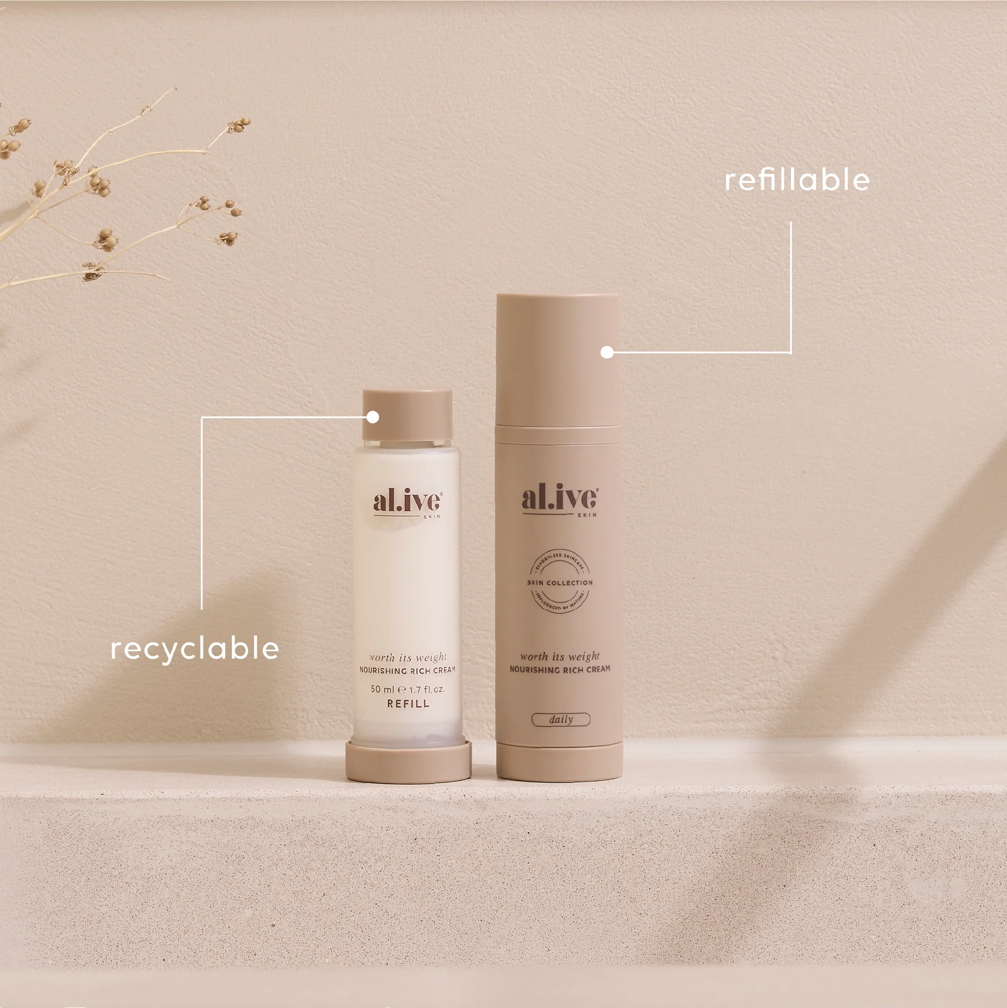 ALI.VE BODY - WORTH ITS WEIGHT | NOURISHING RICH CREAM | REFILL