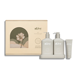 AL.IVE BODY - THE RETREAT COLLECTION | WASH & LOTION DUO + HAND CREAM GIFT SET | SEA COTTON & COCONUT