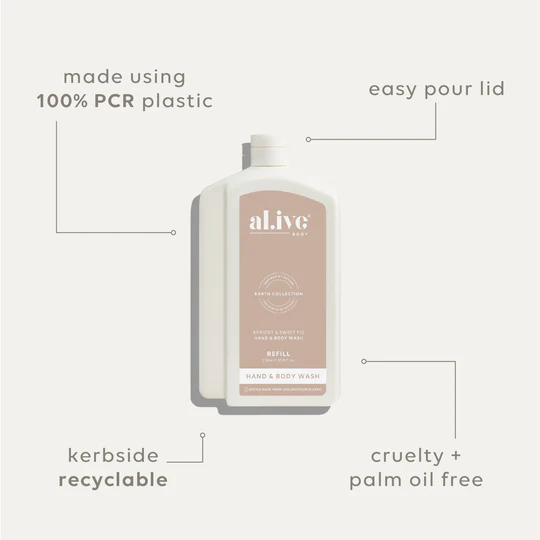 AL.IVE BODY - WASH REFILL | APRICOT & SWEET FIG