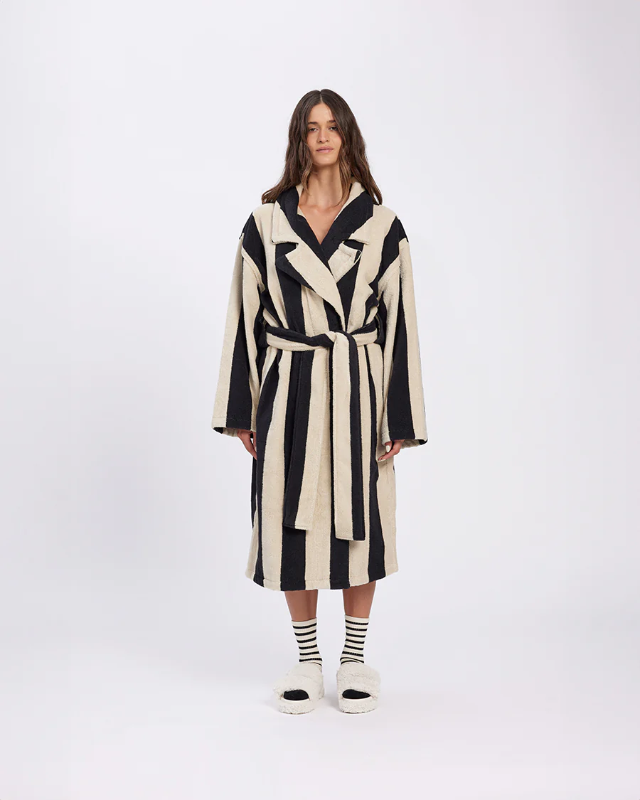 HOMMEY - ROBE | VANILLA BEAN STRIPES | S/M