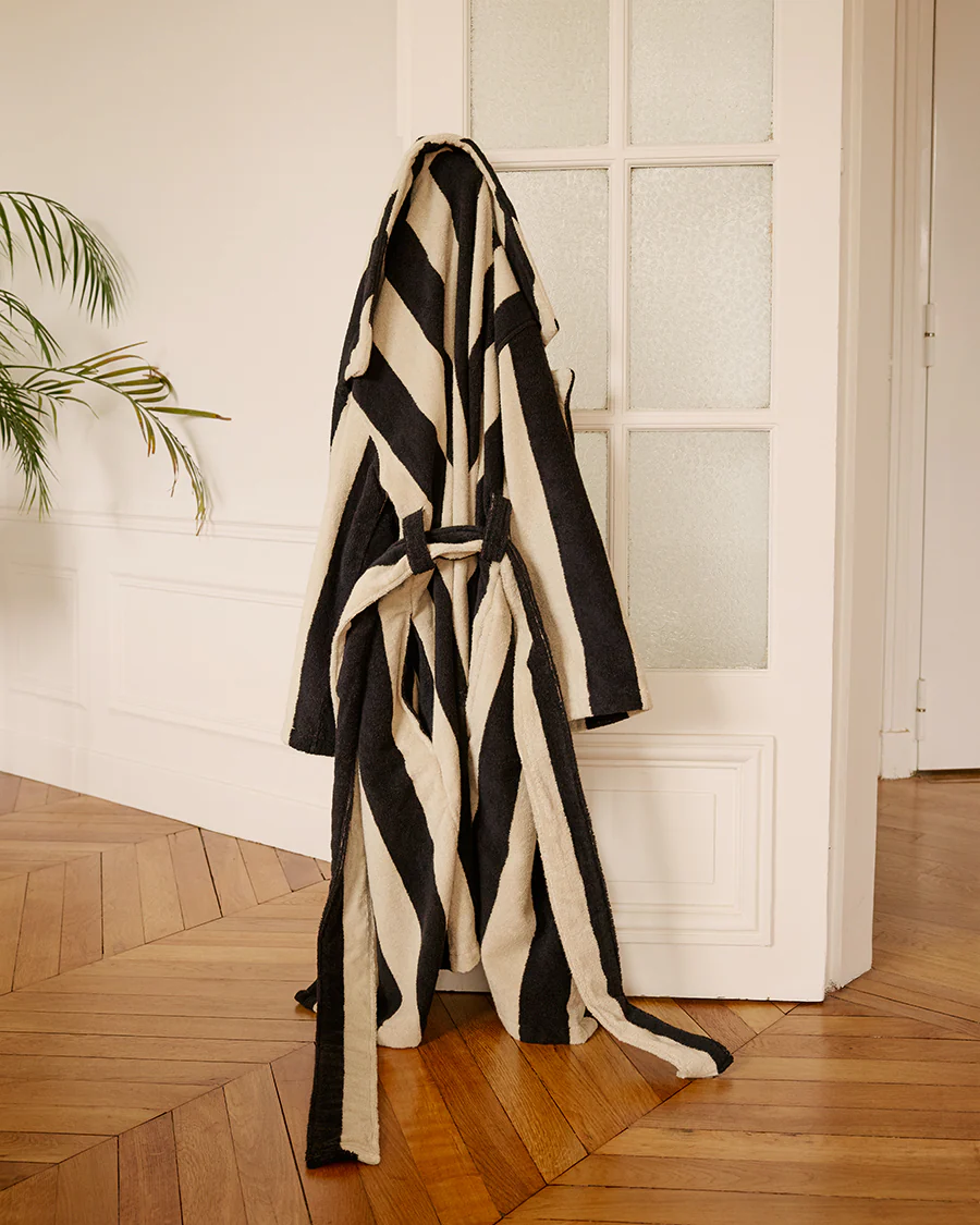 HOMMEY - ROBE | VANILLA BEAN STRIPES | S/M