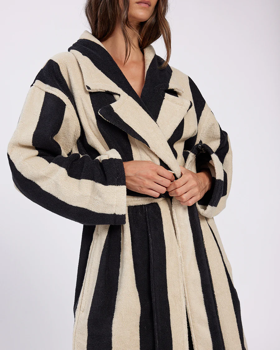 HOMMEY - ROBE | VANILLA BEAN STRIPES | S/M