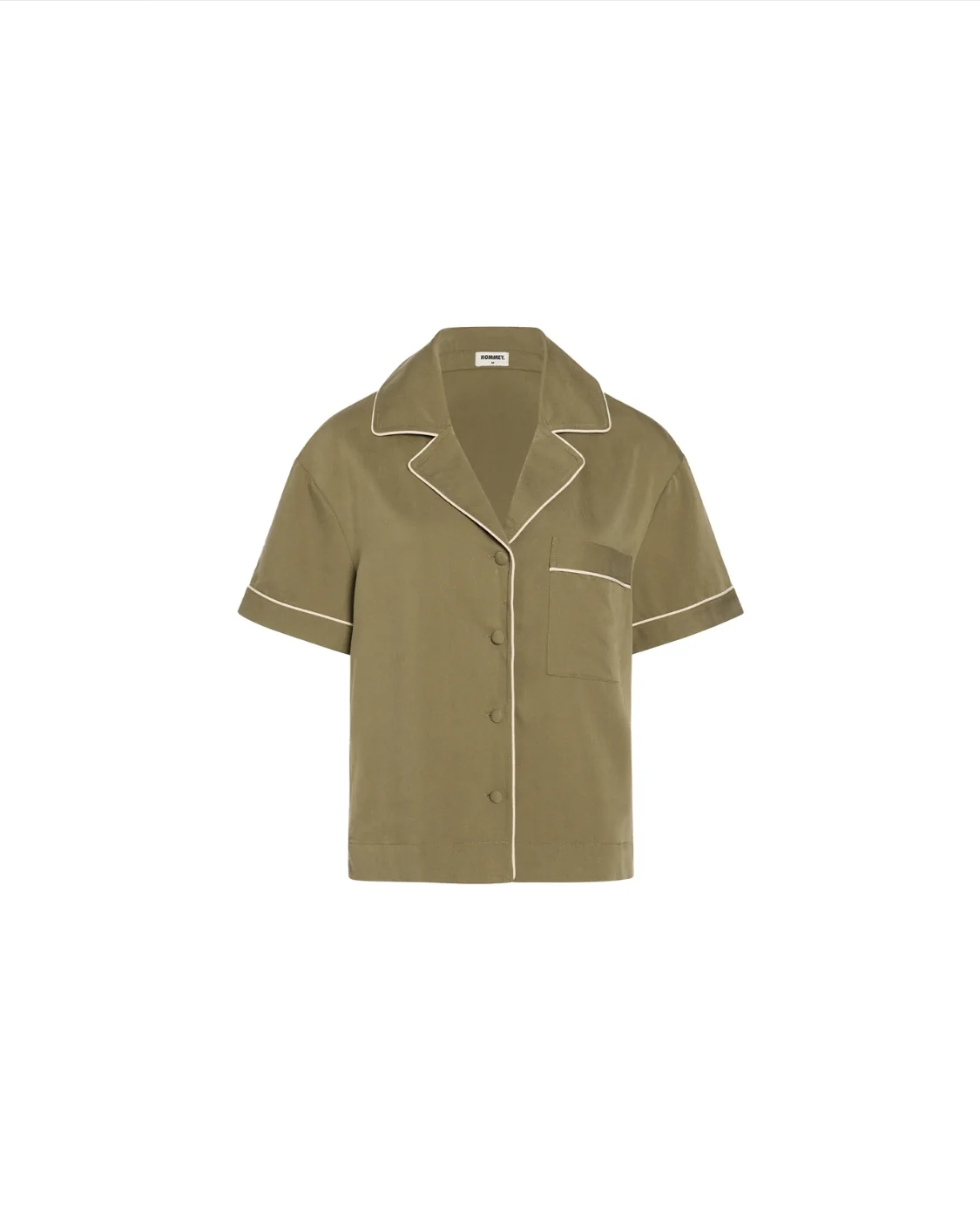 HOMMEY - SHORT SLEEVE SLEEP SHIRT | MATCHA | EXTRA LARGE