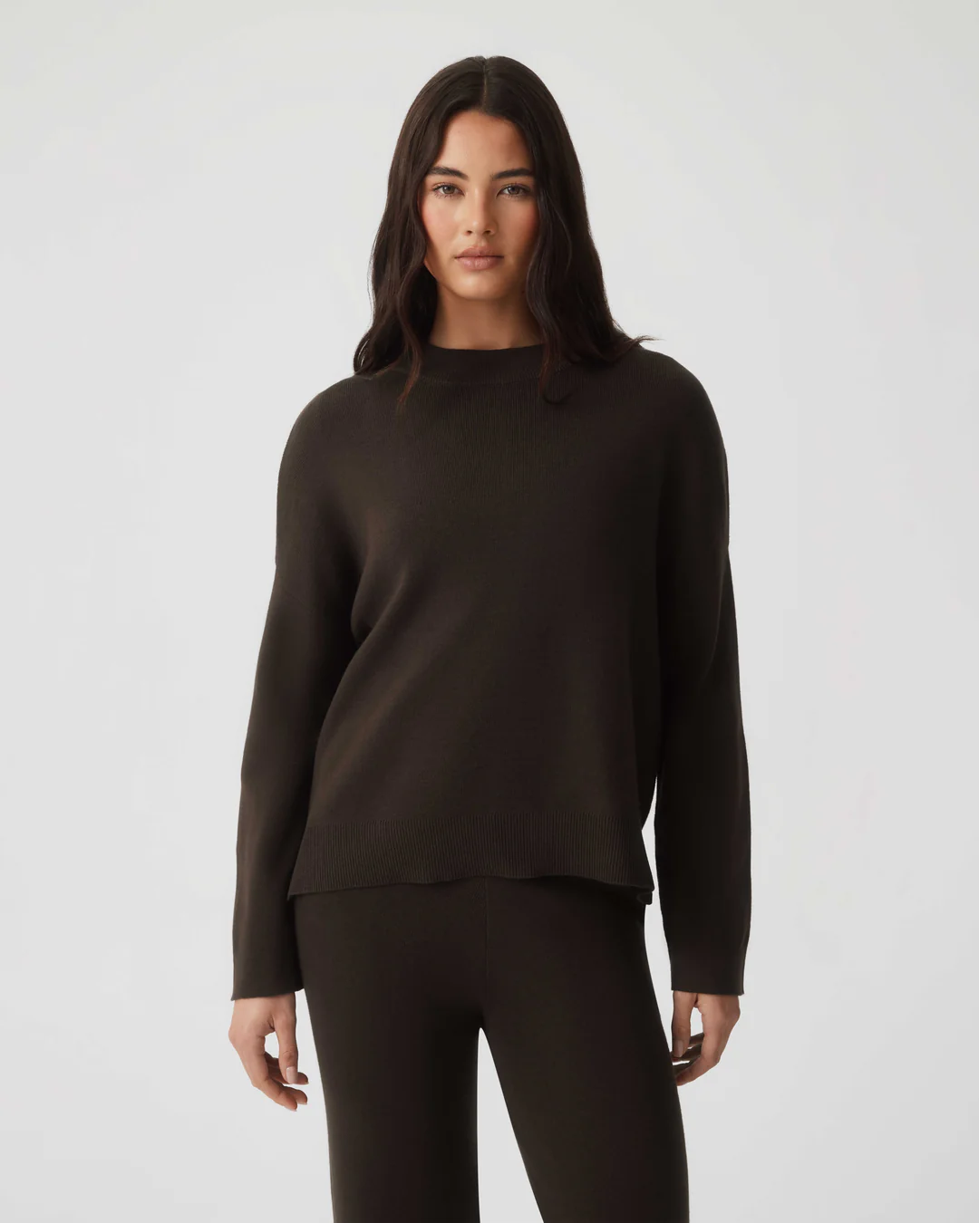 HOMMEY - COTTON CASHMERE SWEATER | WINE | EXTRA SMALL