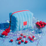 THE SOMEWHERE CO - COSMETIC CASE | BLUE VELVET