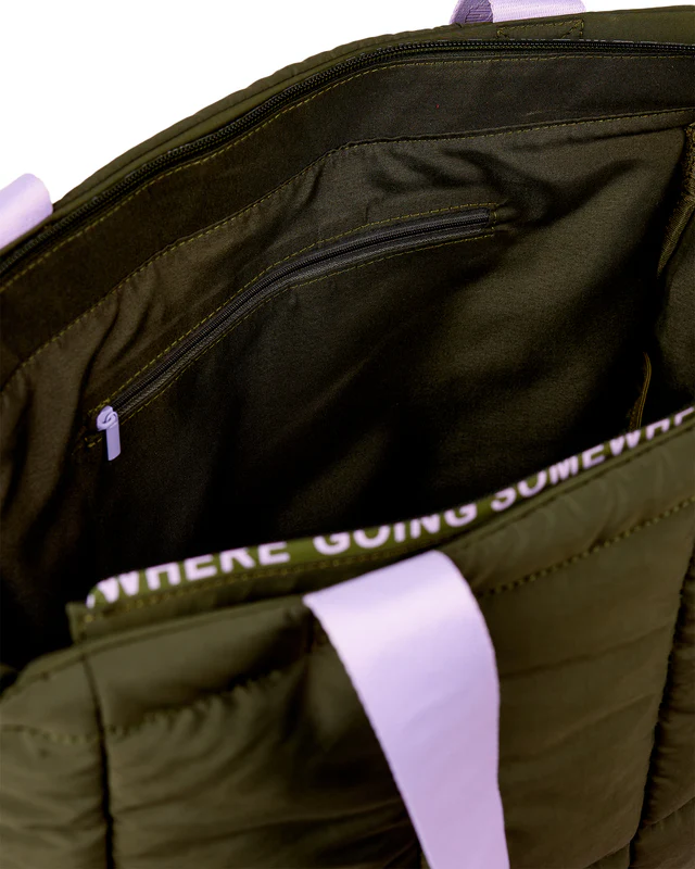 THE SOMEWHERE CO - MARSHMALLOW LARGE TOTE | DUBIN