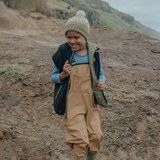 CRYWOLF - RAIN OVERALLS | TAN | SIZE 6YR