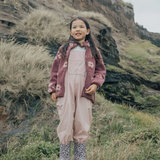 CRYWOLF - RAIN OVERALLS | DUSTY PINK | SIZE 4YR