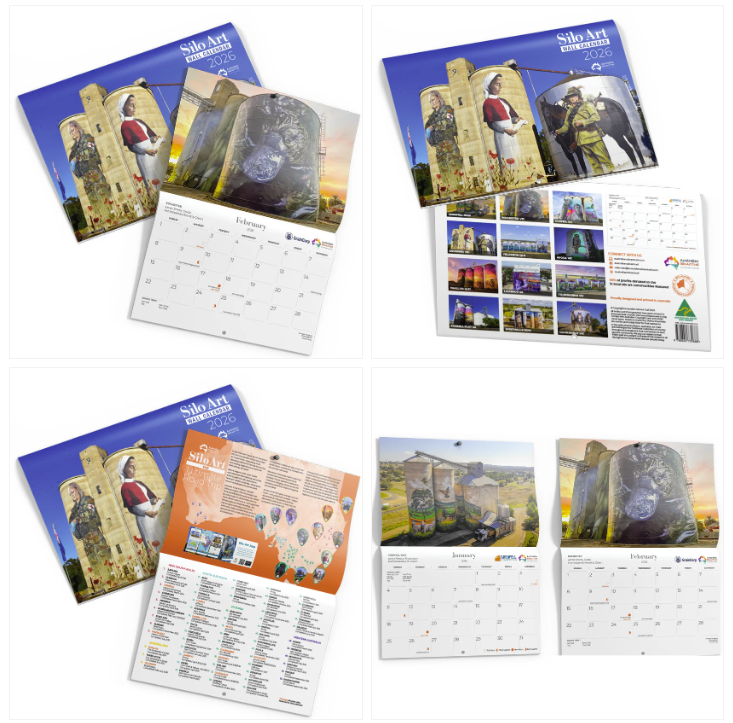AUSTRALIAN SILO ART - 2026 SILO ART WALL CALENDAR
