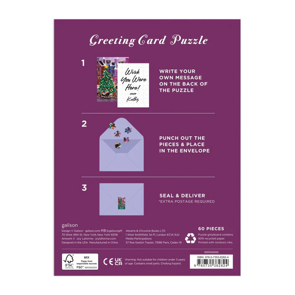 GALISON - CHRISTMAS IN THE CITY GREETING CARD PUZZLE