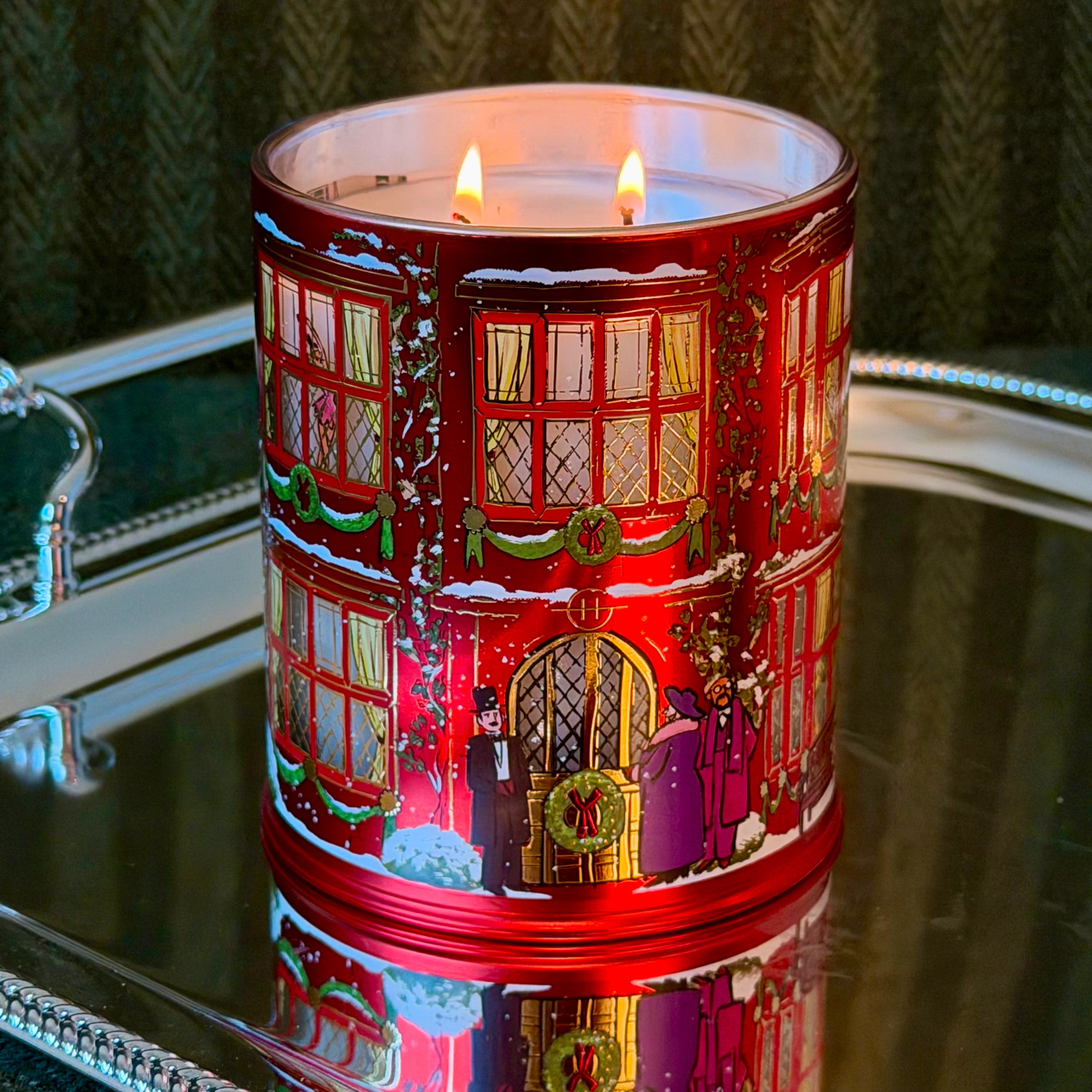 Glasshouse Night Before Christmas 2026 candle styled for Christmas