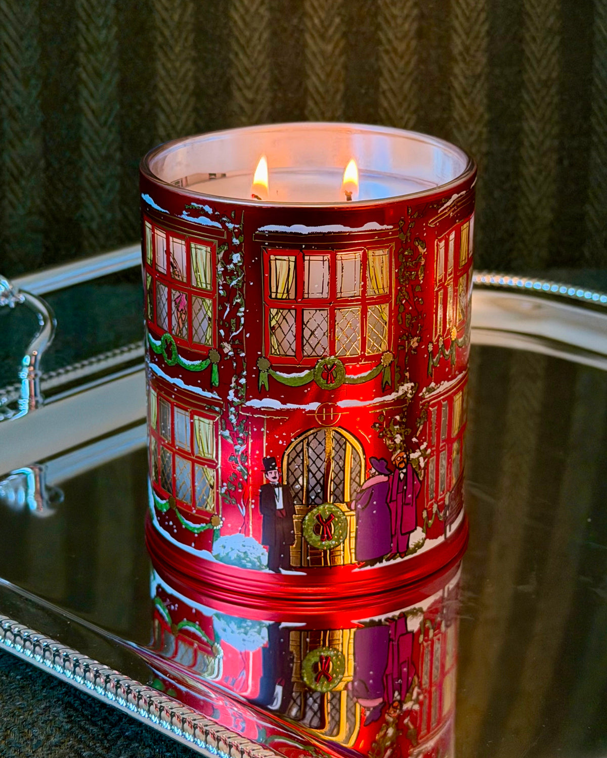 Glasshouse Night Before Christmas 2026 candle styled for Christmas