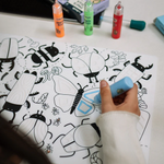 HEY DOODLE - PEEL & STICK SOLID PAINT | EASY PEEL AND STICKABLE COLOURS