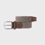 BILLYBELT Elastic Braided Belt Taupe Beige