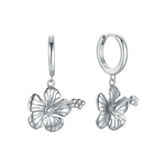 MTL - HIBISCUS HOOP STERLING SILVER