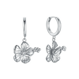 MTL - HIBISCUS HOOP STERLING SILVER