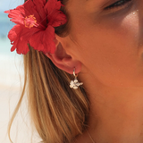 MTL - HIBISCUS HOOP STERLING SILVER