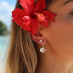 MTL - HIBISCUS HOOP STERLING SILVER