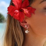 MTL - HIBISCUS HOOP STERLING SILVER