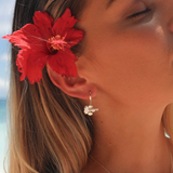 MTL - HIBISCUS HOOP STERLING SILVER