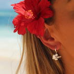 MTL - HIBISCUS HOOP STERLING SILVER