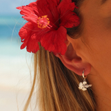 MTL - HIBISCUS HOOP STERLING SILVER