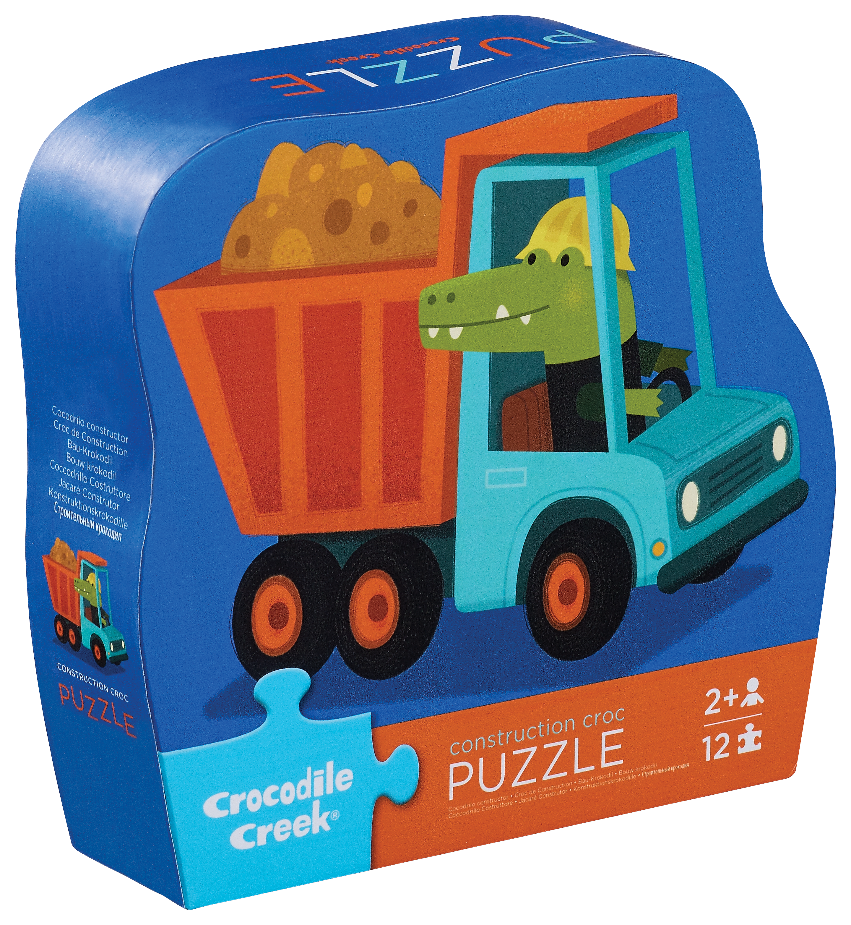 CROCODILE CREEK - MINI PUZZLE 12 PC | CONSTRUCTION CROC