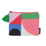 Helio Ferretti geometric beaded clutch