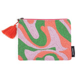 Helio Ferretti psychedelic beaded clutch