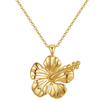 MTL - HIBISCUS NECKLACE 18K GOLD VERMEIL