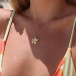 MTL - HIBISCUS NECKLACE 18K GOLD VERMEIL
