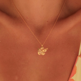 MTL - HIBISCUS NECKLACE 18K GOLD VERMEIL