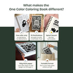 Still&Slow One Colour Colouring Book Original Edition