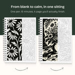 Still&Slow One Colour Colouring Book Flowers Edition