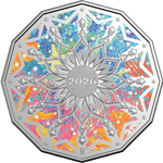 Royal Australian Mint 2026 50c Coloured Uncirculated Coin in Card, Colours of Christmas