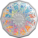 Royal Australian Mint 2026 50c Coloured Uncirculated Coin in Card, Colours of Christmas